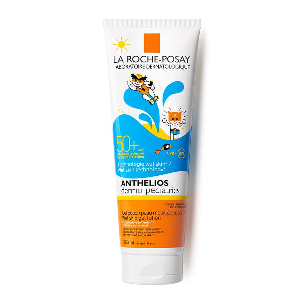 La Roche-Posay Anthelios Wet Skin SPF50 250ml – dječiji losion za sunčanje, vodootporan, za osjetljivu kožu i zaštitu od UV zraka