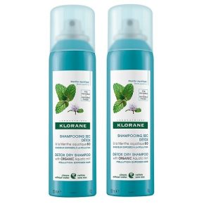 Klorane DUO Vodena metvica suhi šampon 2x150ml