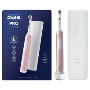 Oral-B Električna četkica PRO1 750 Pink + travel bag