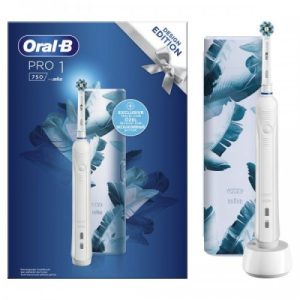 Oral-B Električna četkica PRO1 750 White + travel bag